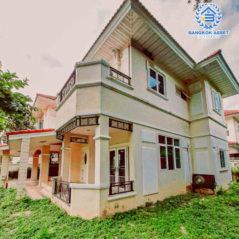 *****บ้านมือสองย่านนนทบุรี ม.เพอร์เฟคมาสเตอร์พีช รัตนาธิเบศร์ หลังมุม! เนื้อที่กว้างขวางแบบจัดเต็ม 106.7 ตร.ว. ฟังก์ชันจัดหนักถึง 5 ห้องนอน 5 ห้องน้ำ จอดรถได้ 2 คัน  บนทำเลติดถนนรัตนาธิเบศร์ ใกล้รถไฟฟ้าสายสีม่วง "สถานีไทรม้า" และทางด่วน "งามวงศ์วาน"